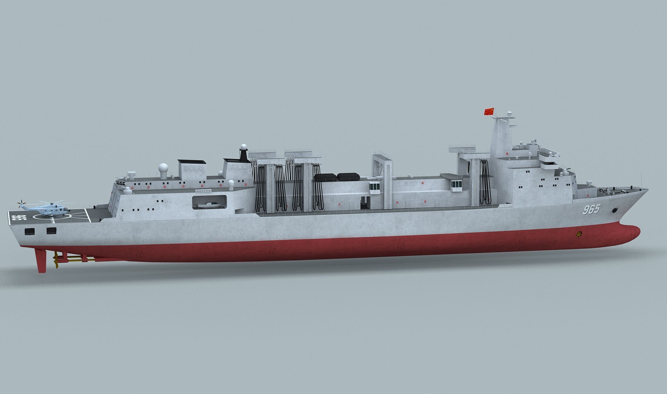 PLA Navy Type 901 Supply Ship 3D model_10