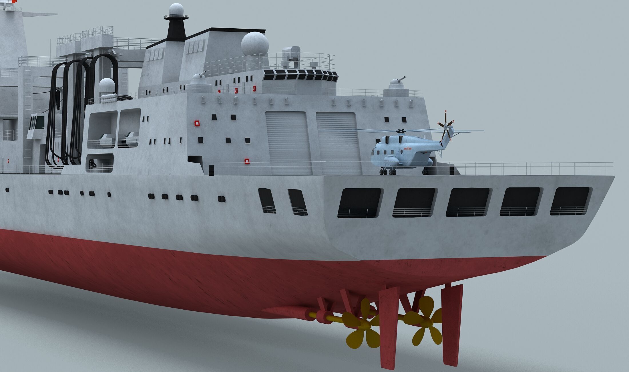 PLA Navy Type 901 Supply Ship 3D model_5