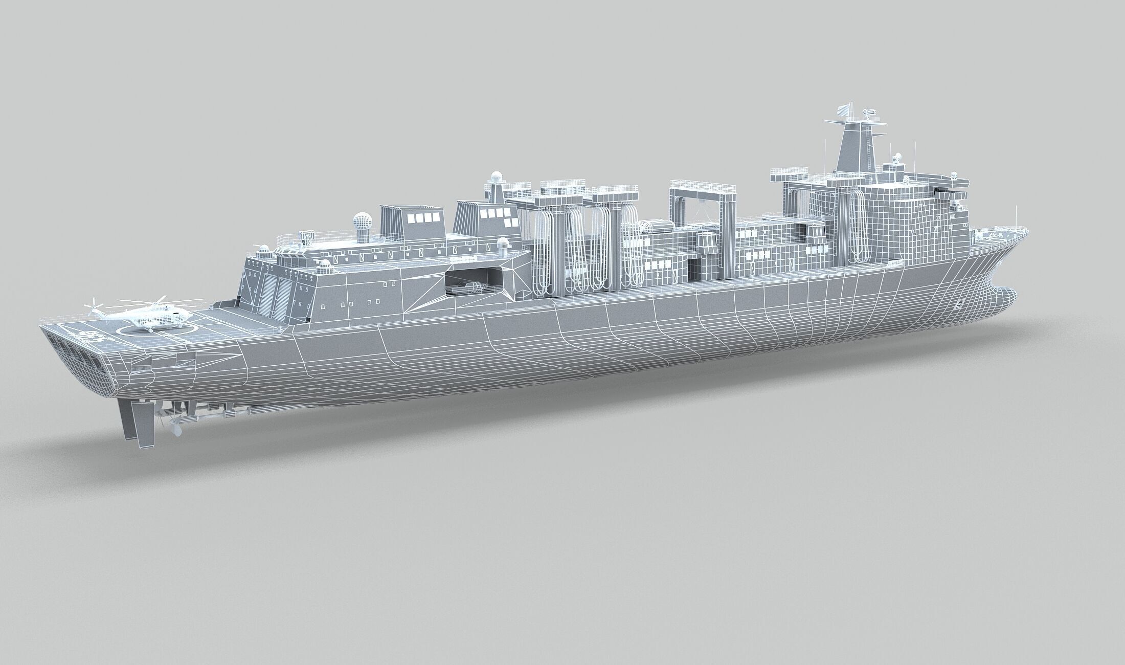 PLA Navy Type 901 Supply Ship 3D model_13