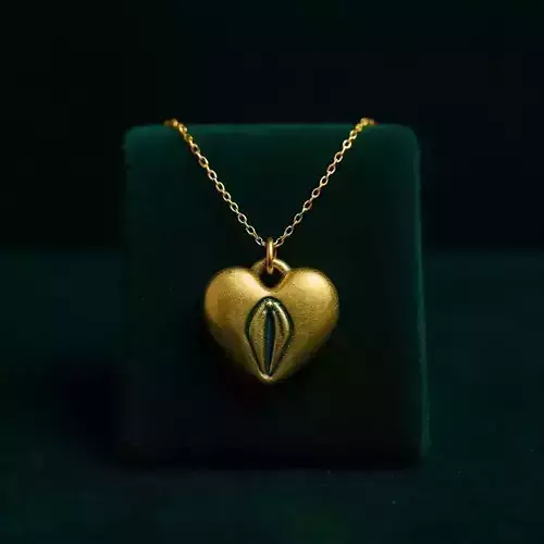 Heart pendant 3D print model