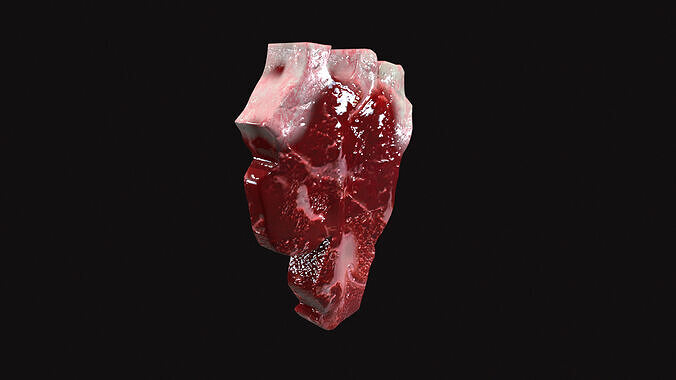 Steak V02 Low-poly 3D model 2