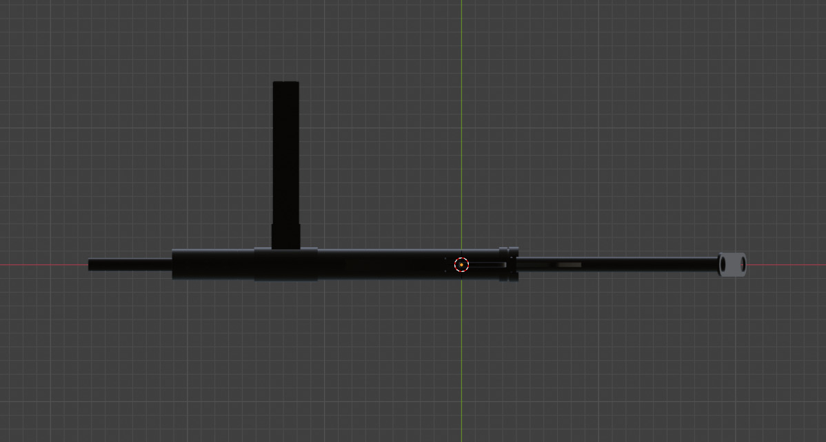 STEN GUN MK2 - Low Polygon Low-poly 3D model_4
