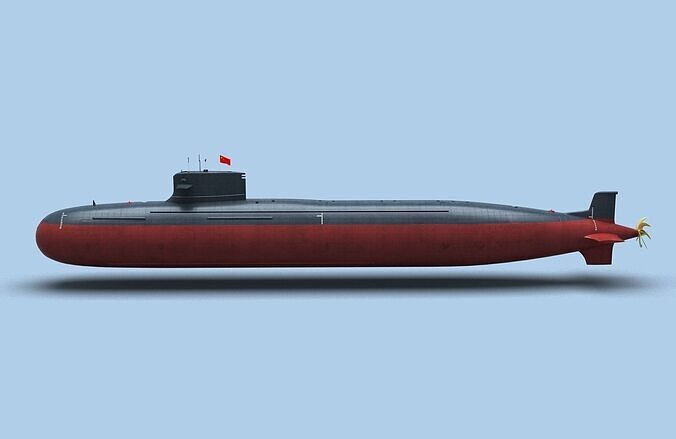 Chinese Type093 Nuclear Submarine 3D model