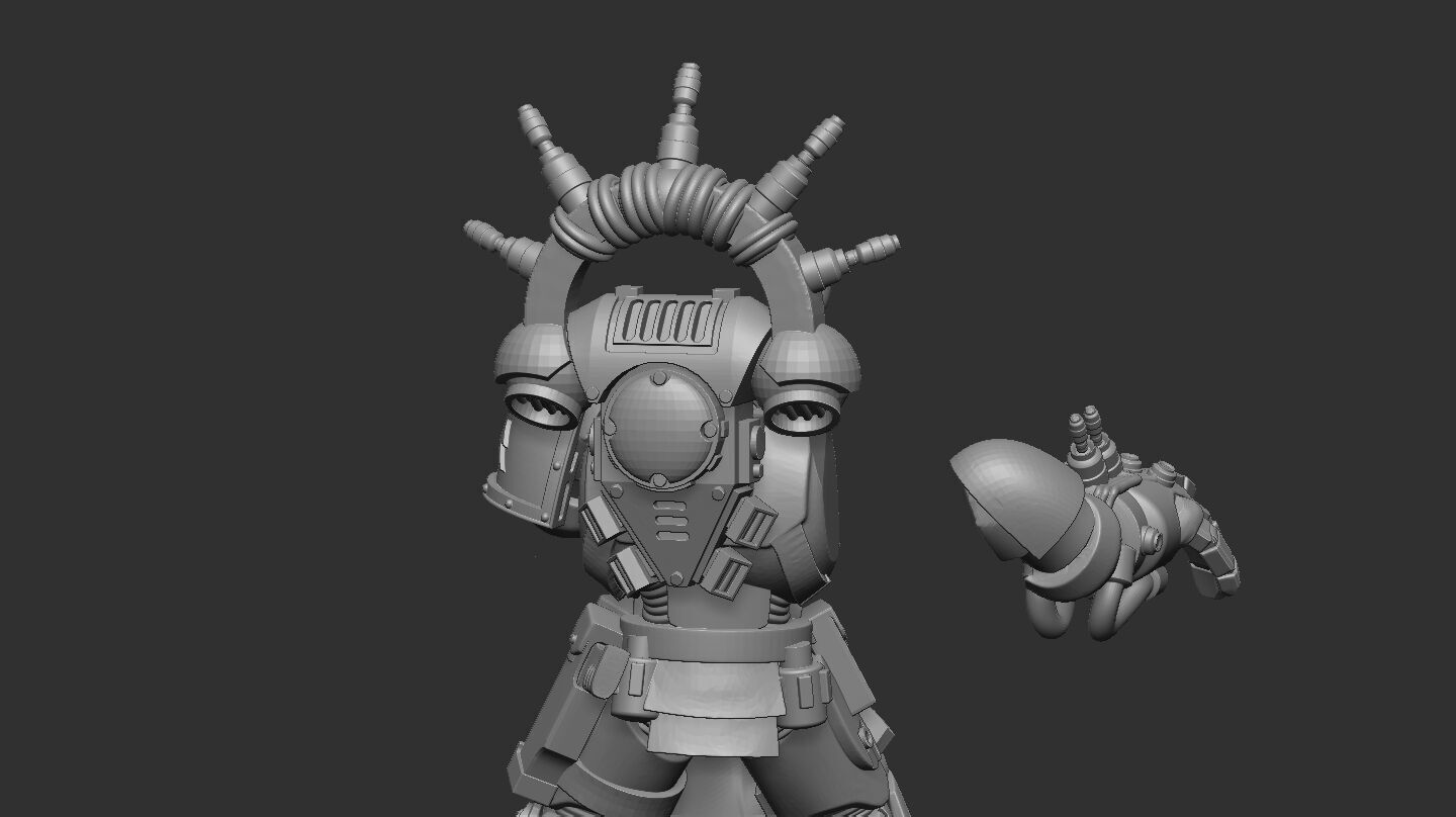 Electric gauntlets and backpack addon 3D print model_3