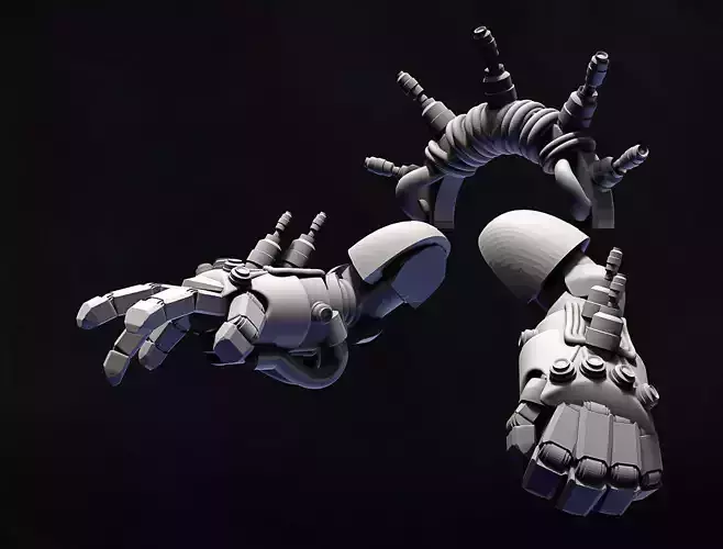 Electric gauntlets and backpack addon