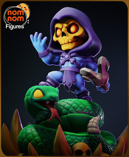 Chibi Skeletor - He-man 3D print model