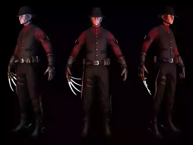 Western Style Freddy Krueger Game Mesh