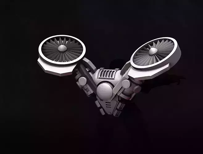 Marine Turbine Jump Pack 3D print model