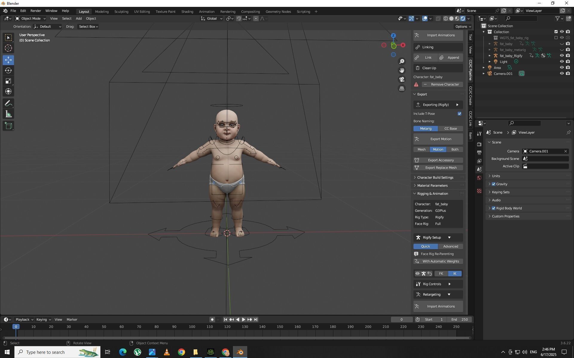 Fat baby 3D model_1