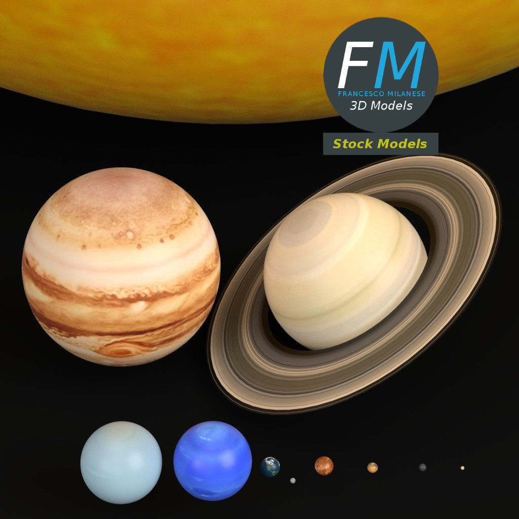 Solar system 3D model_3