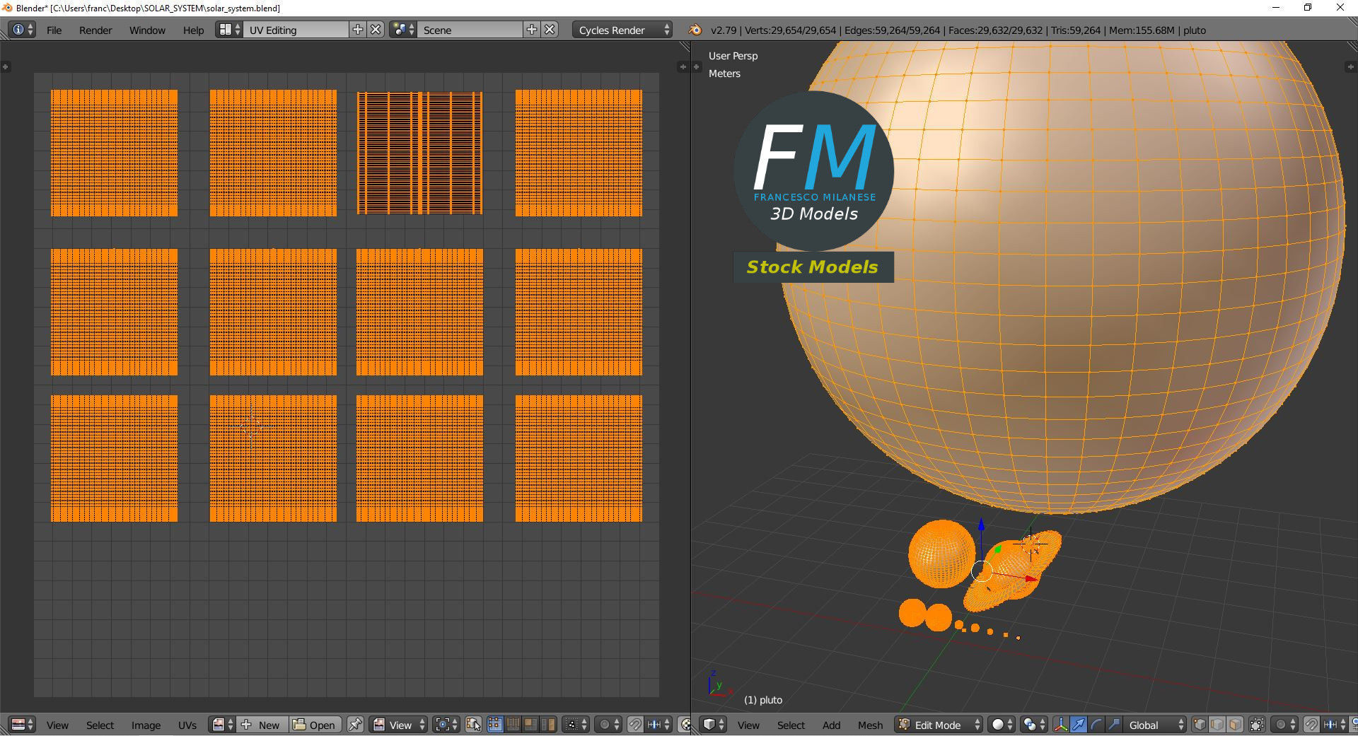 Solar system 3D model_10