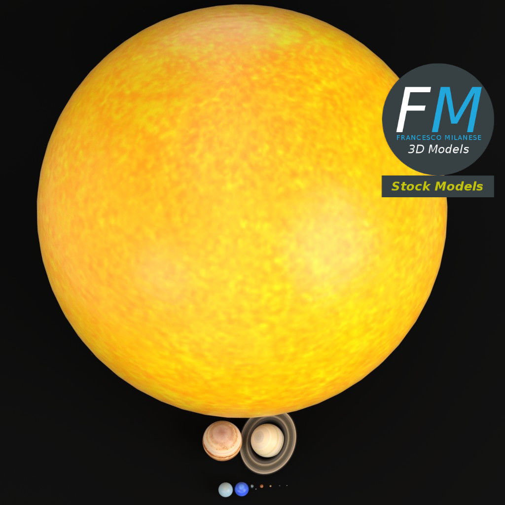Solar system 3D model_6