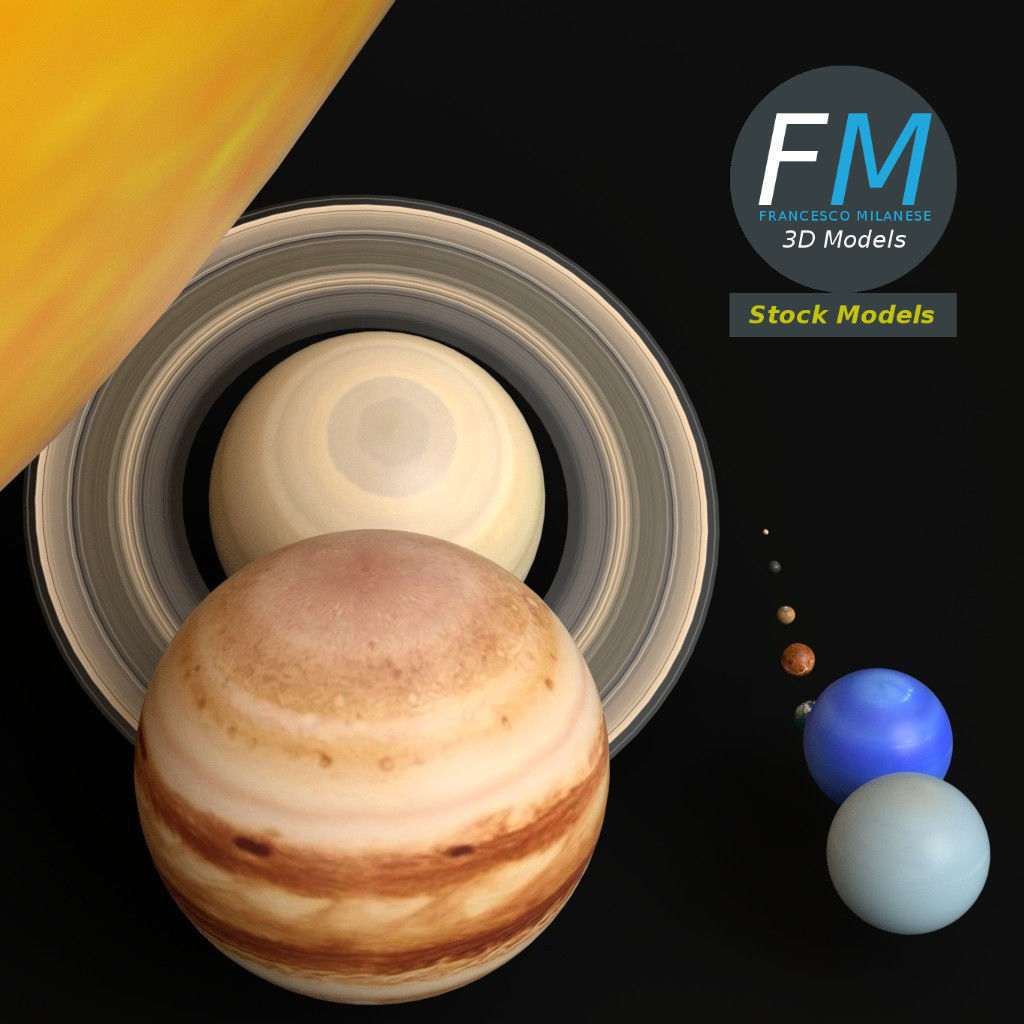Solar system 3D model_4