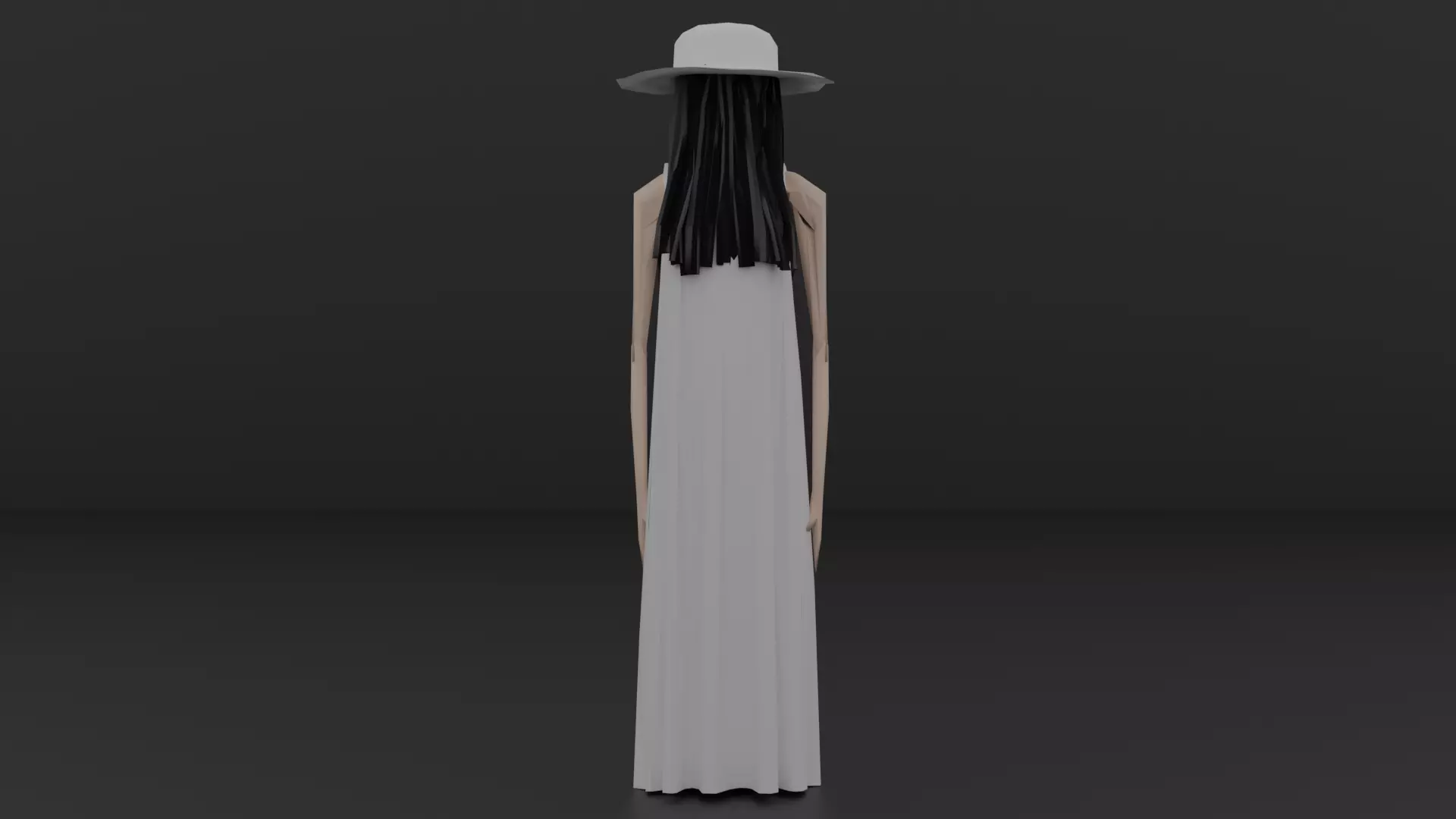 HASSYAKU-SAMA - Japanese Horror Monster - Low Polygon Low-poly 3D model