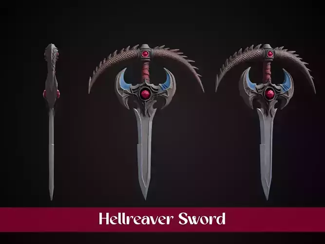 Stylized Dragonbane Greatsword Sword - Hellreaver