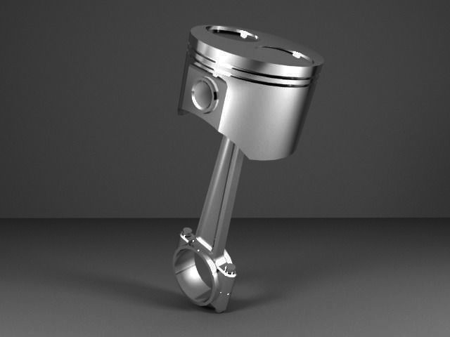 Piston Low-poly 3D model