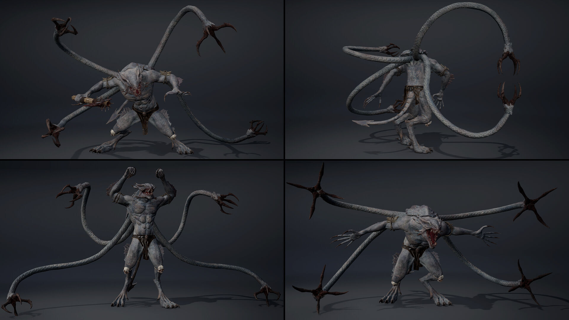 Mistsnake Furry Brutal Low-poly 3D model_18