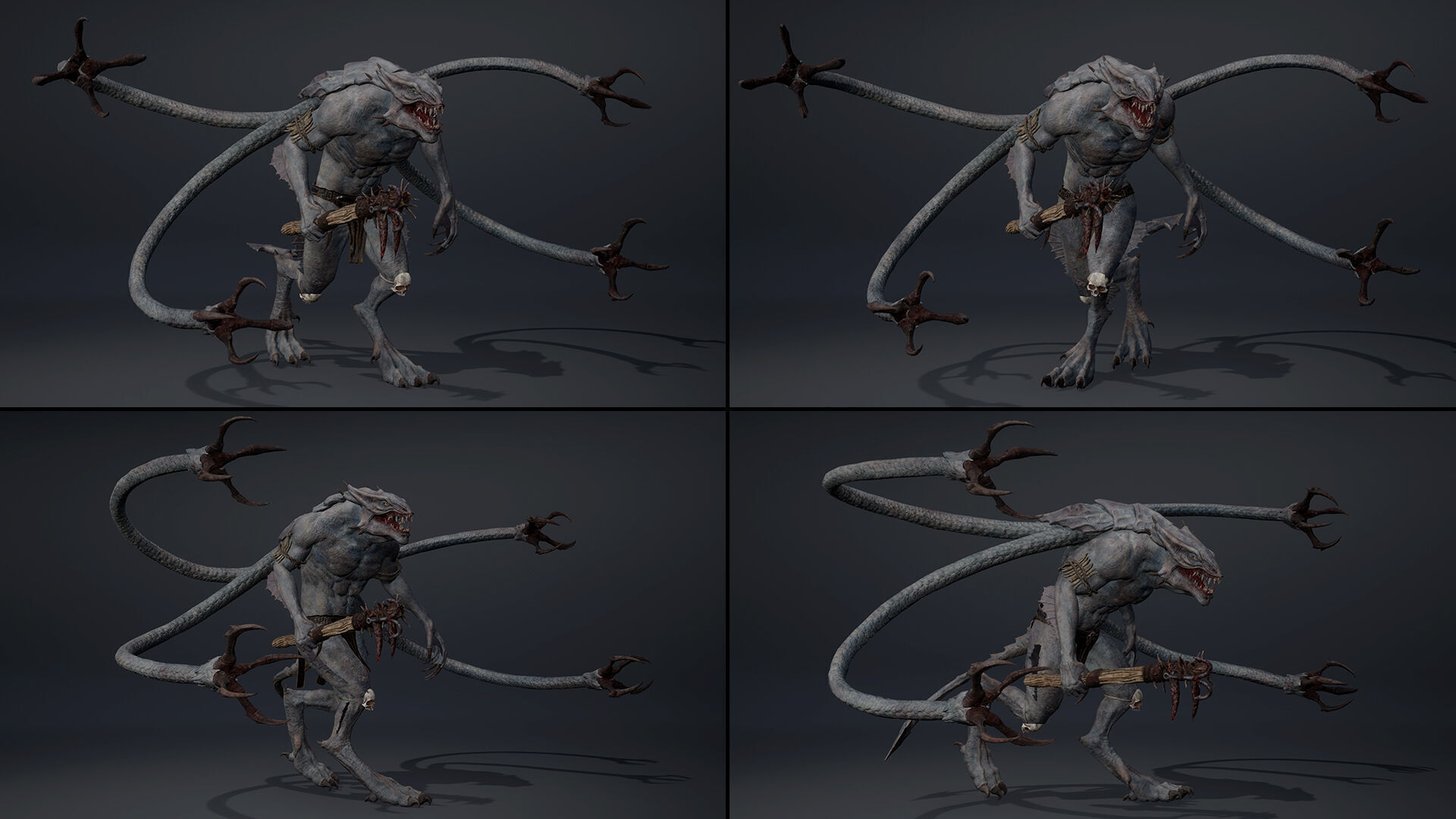 Mistsnake Furry Brutal Low-poly 3D model_20