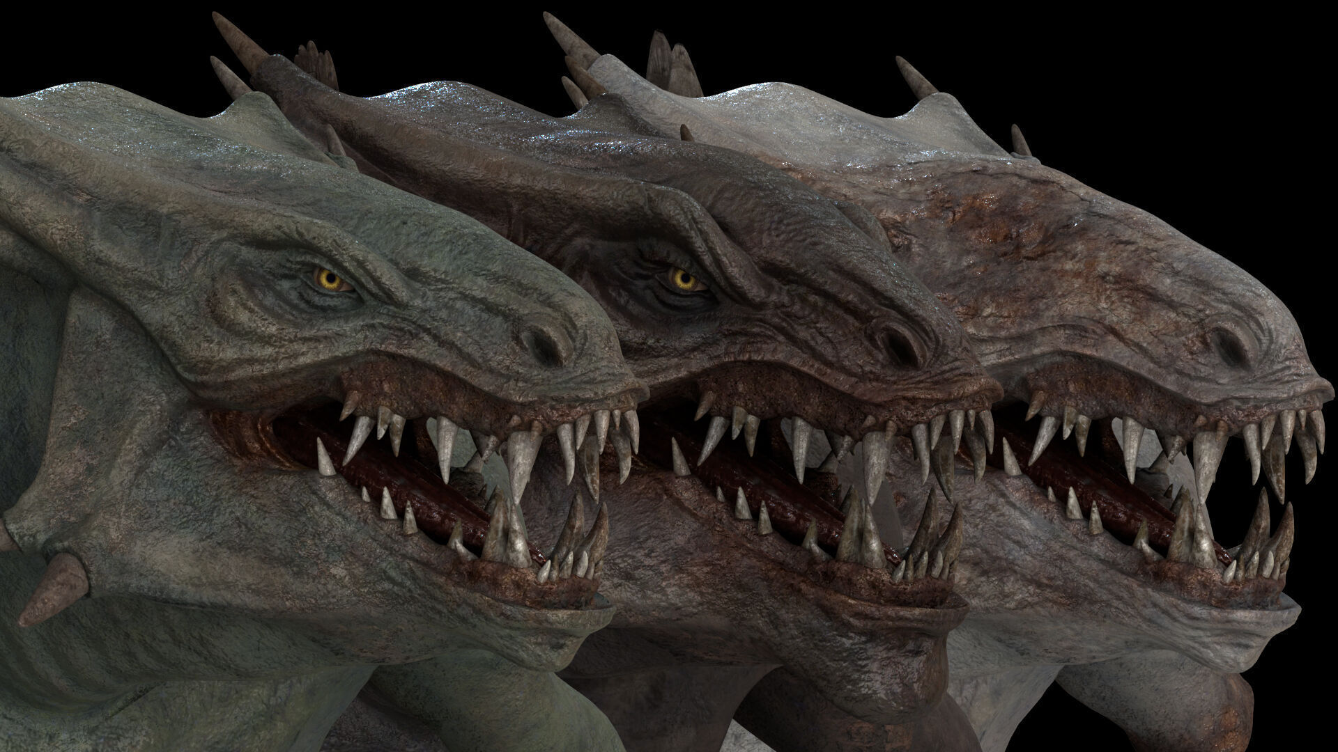 Mistsnake Furry Brutal Low-poly 3D model_4