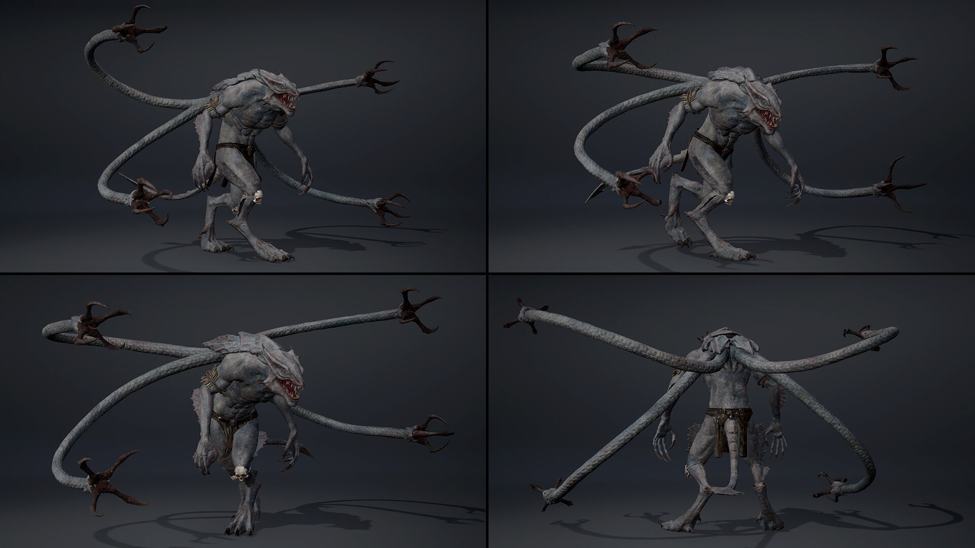 Mistsnake Furry Brutal Low-poly 3D model_19
