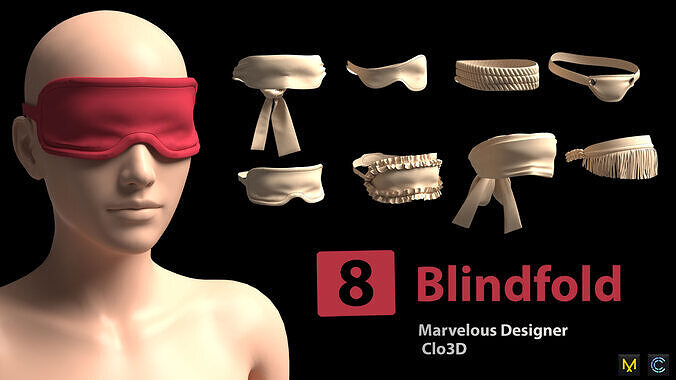 8 Blindfold 3D model