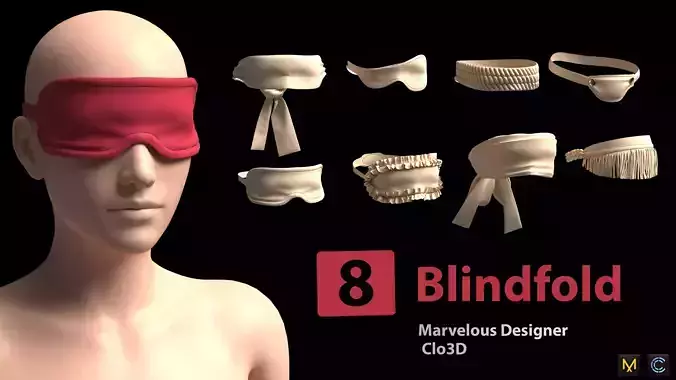 8 Blindfold 3D model