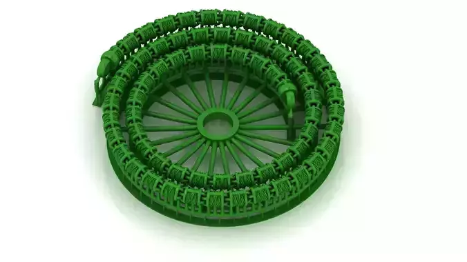 8mm Luxury Textured Chain Detailed 3D Model with Amazing Finish 3D print model