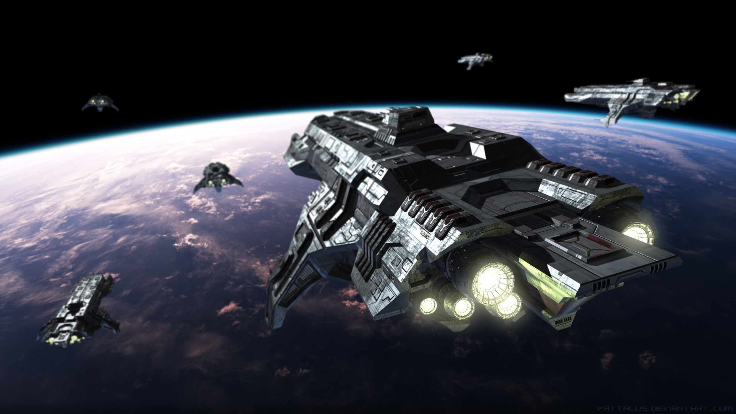 Paladin Battleship Low-poly 3D model_1