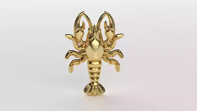 Jewelry crayfish for your projects 3D print model