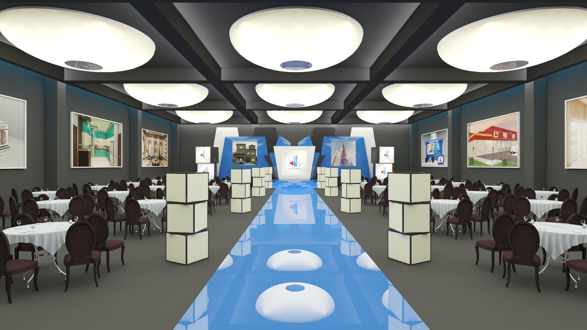 Event Stage Hall 3D Model 3D model_1