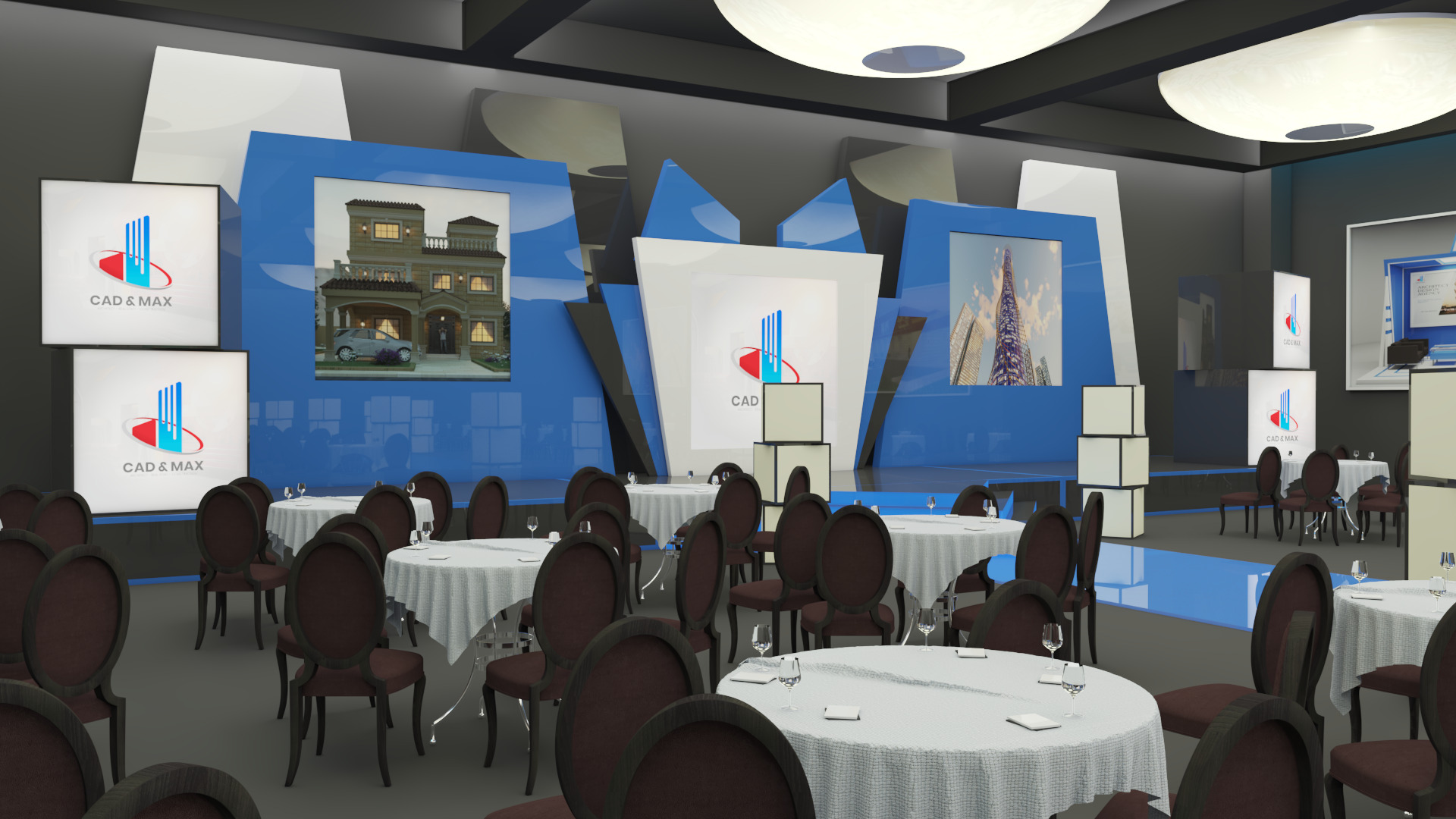 Event Stage Hall 3D Model 3D model_9