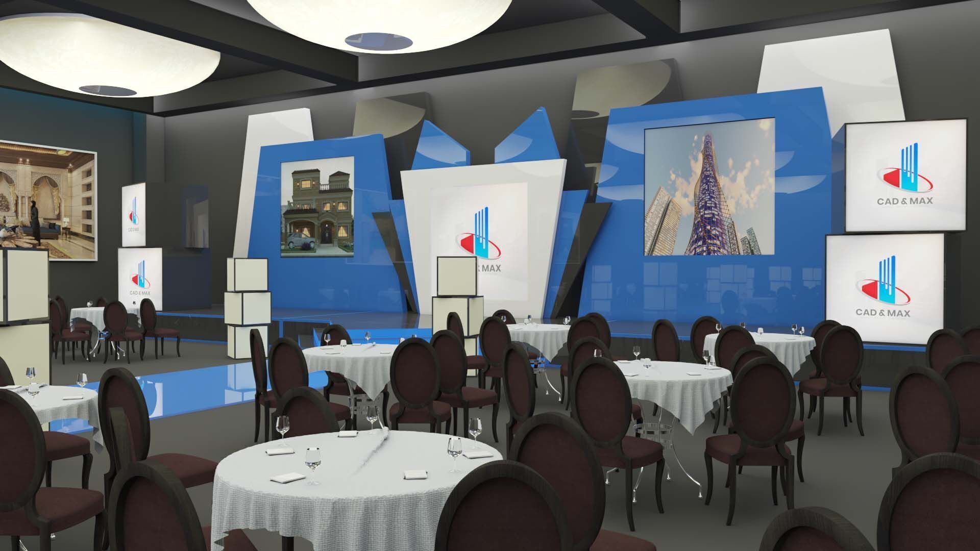 Event Stage Hall 3D Model 3D model_10