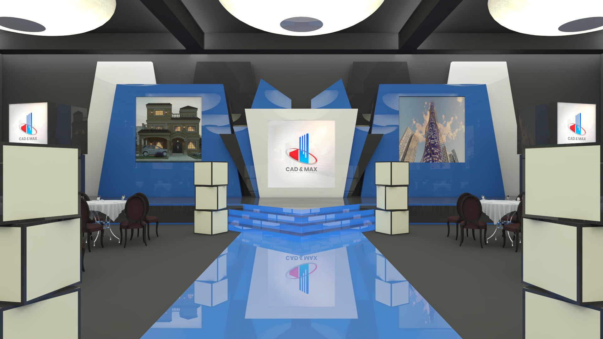 Event Stage Hall 3D Model 3D model_3