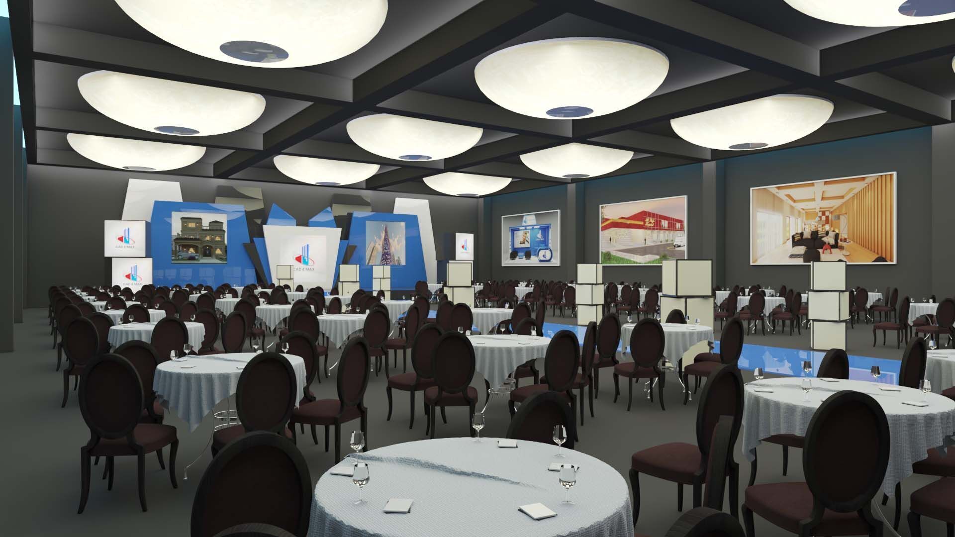 Event Stage Hall 3D Model 3D model_6