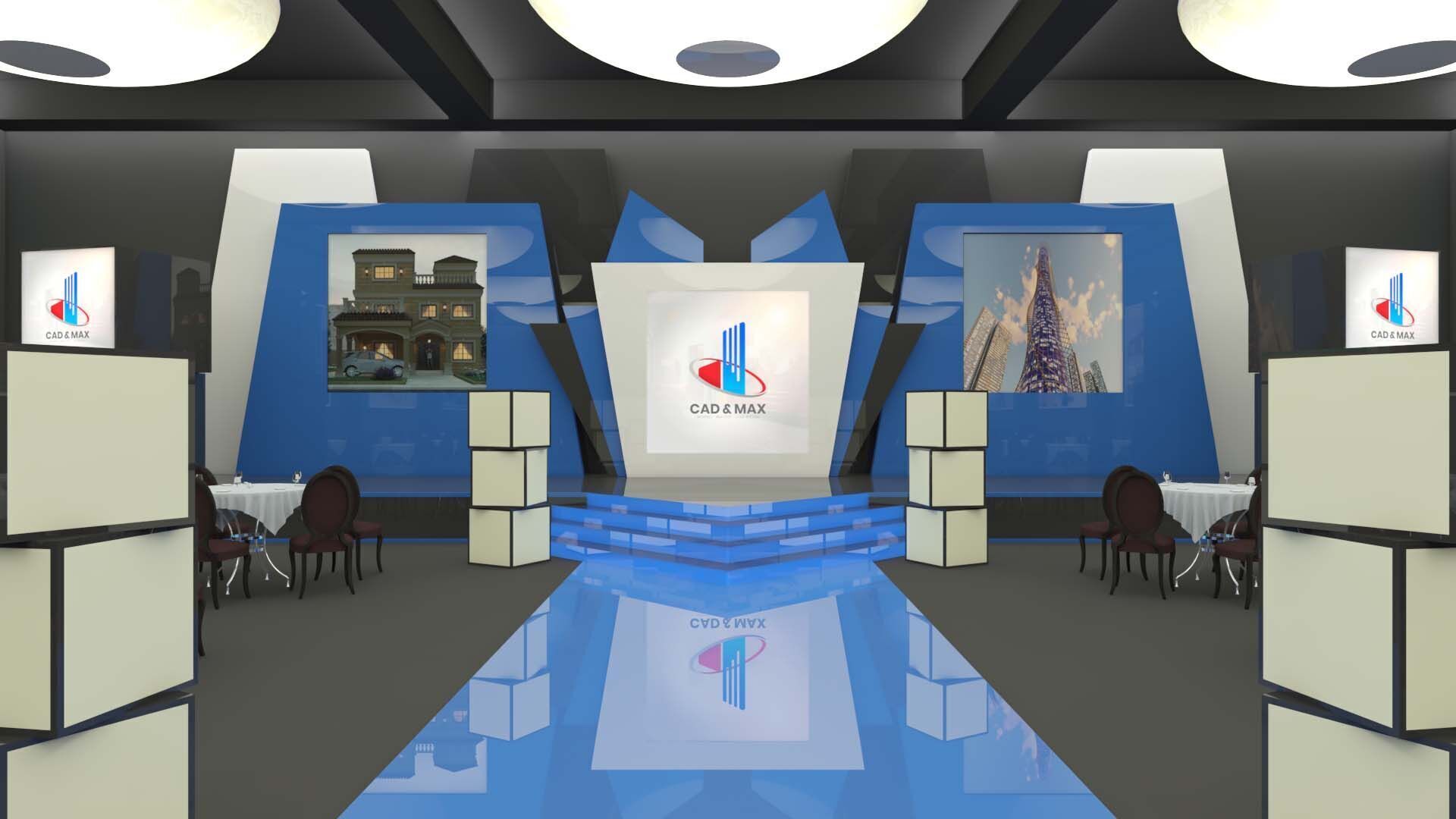 Event Stage Hall 3D Model 3D model_2