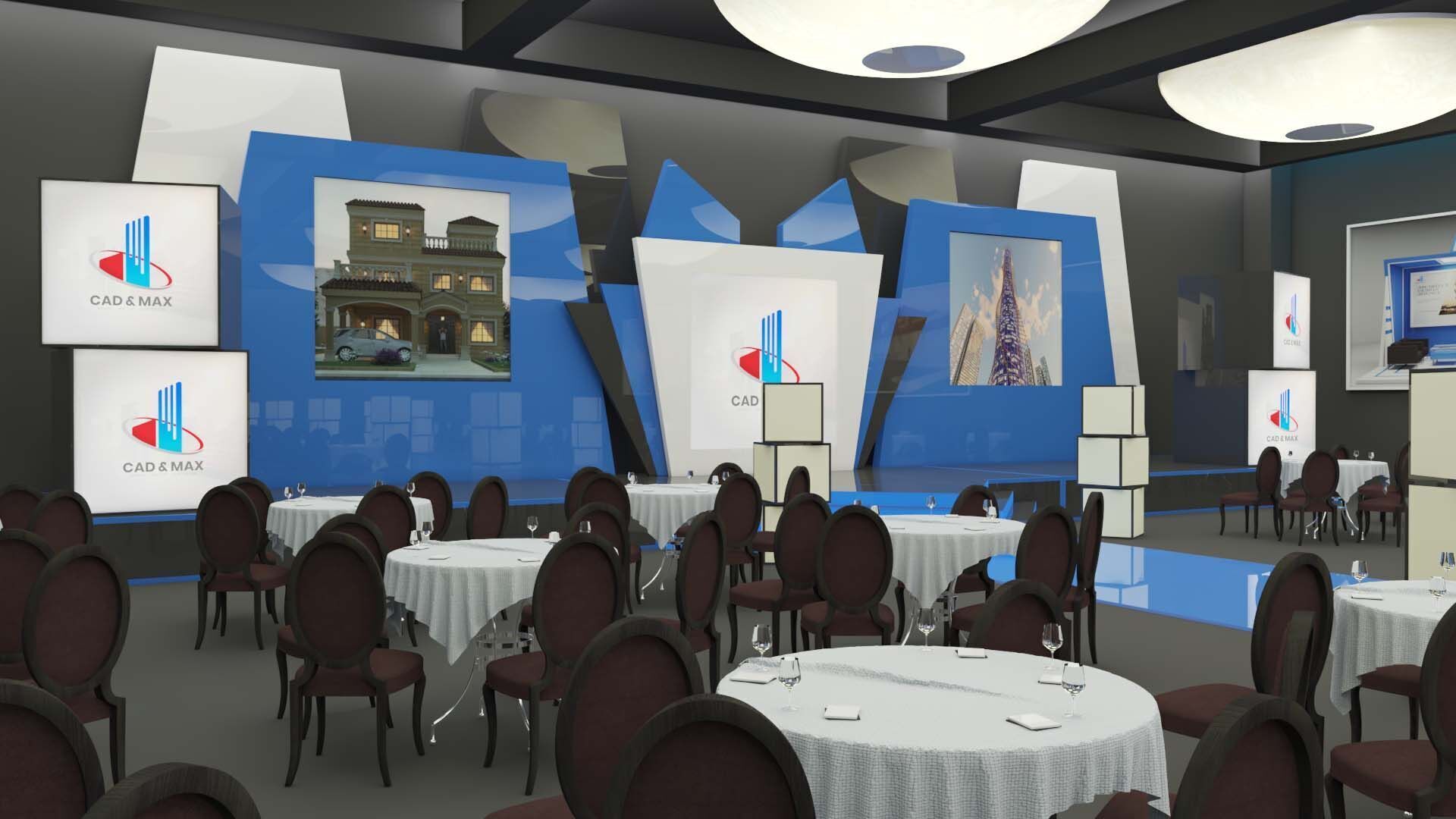 Event Stage Hall 3D Model 3D model_8
