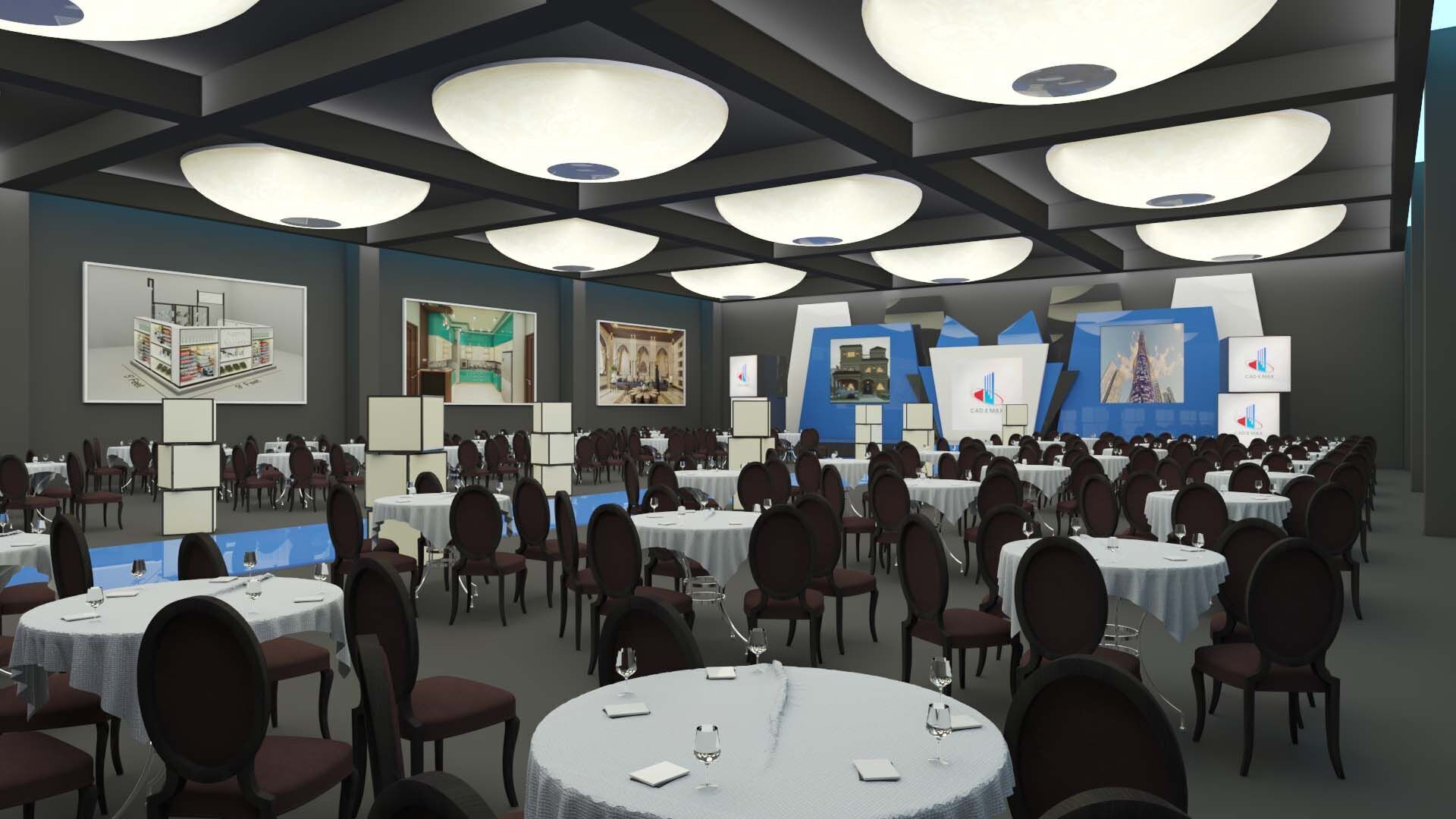 Event Stage Hall 3D Model 3D model_4