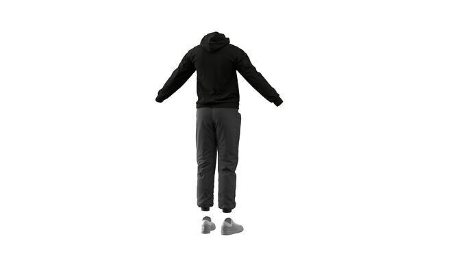 Tracksuit Low-poly 3D model