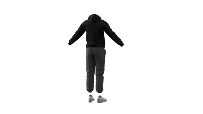Tracksuit Low-poly 3D model