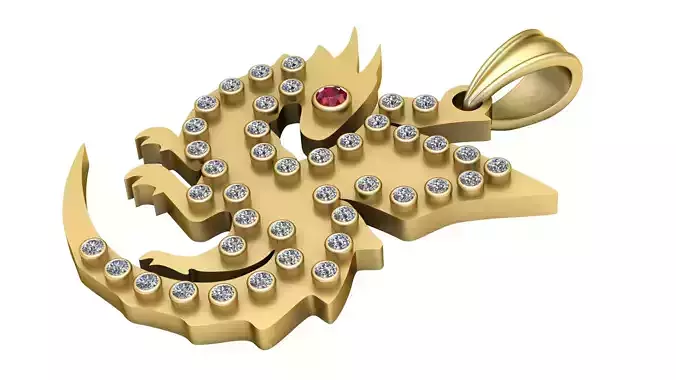 Chameleon Pendant Animal