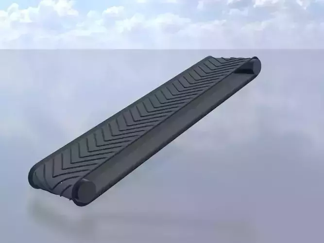 Conveyor belt system with shape key animation Mid-Poly 3D model
