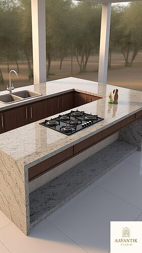 South-East Kitchen Stove Platform Low-poly 3D model