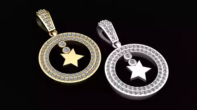 star pendant moon