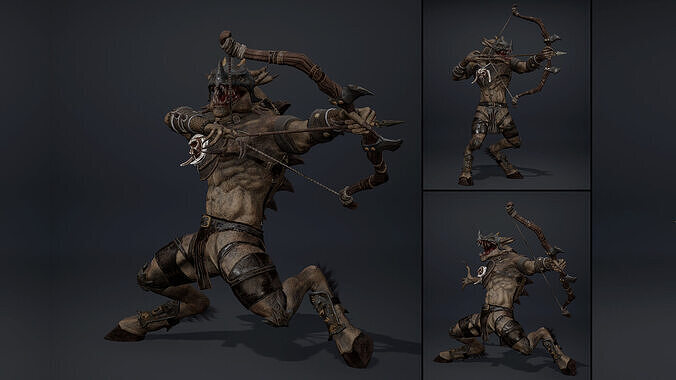Mist Archer Arm2 Brutal Low-poly 3D model