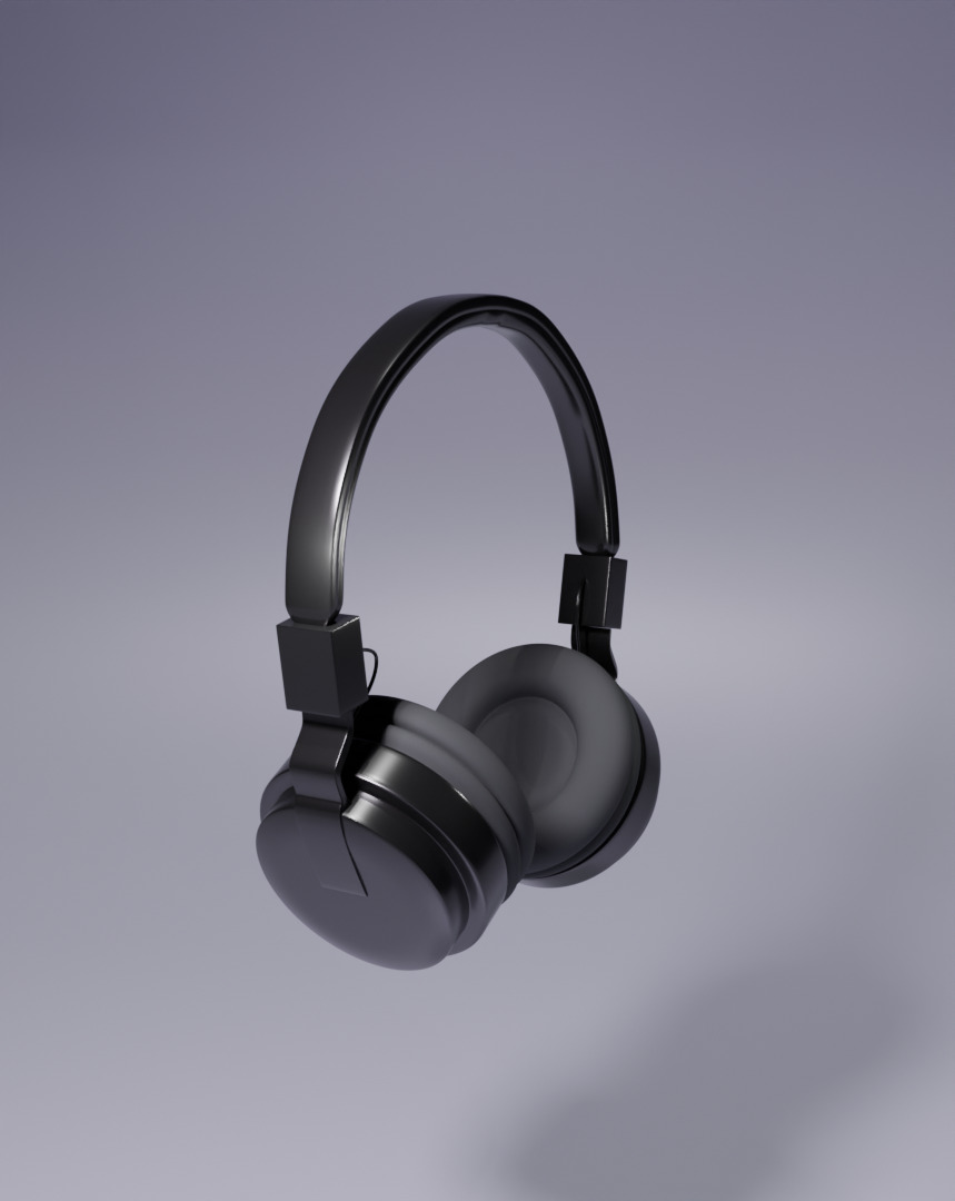 Headphones Free 3D model_1