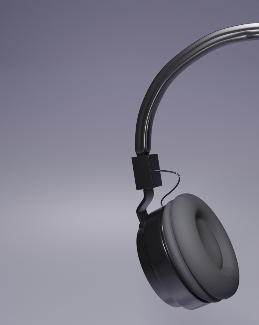 Headphones Free 3D model_3