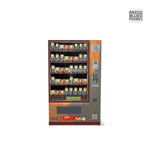 Vending Machine Low-poly 3D model