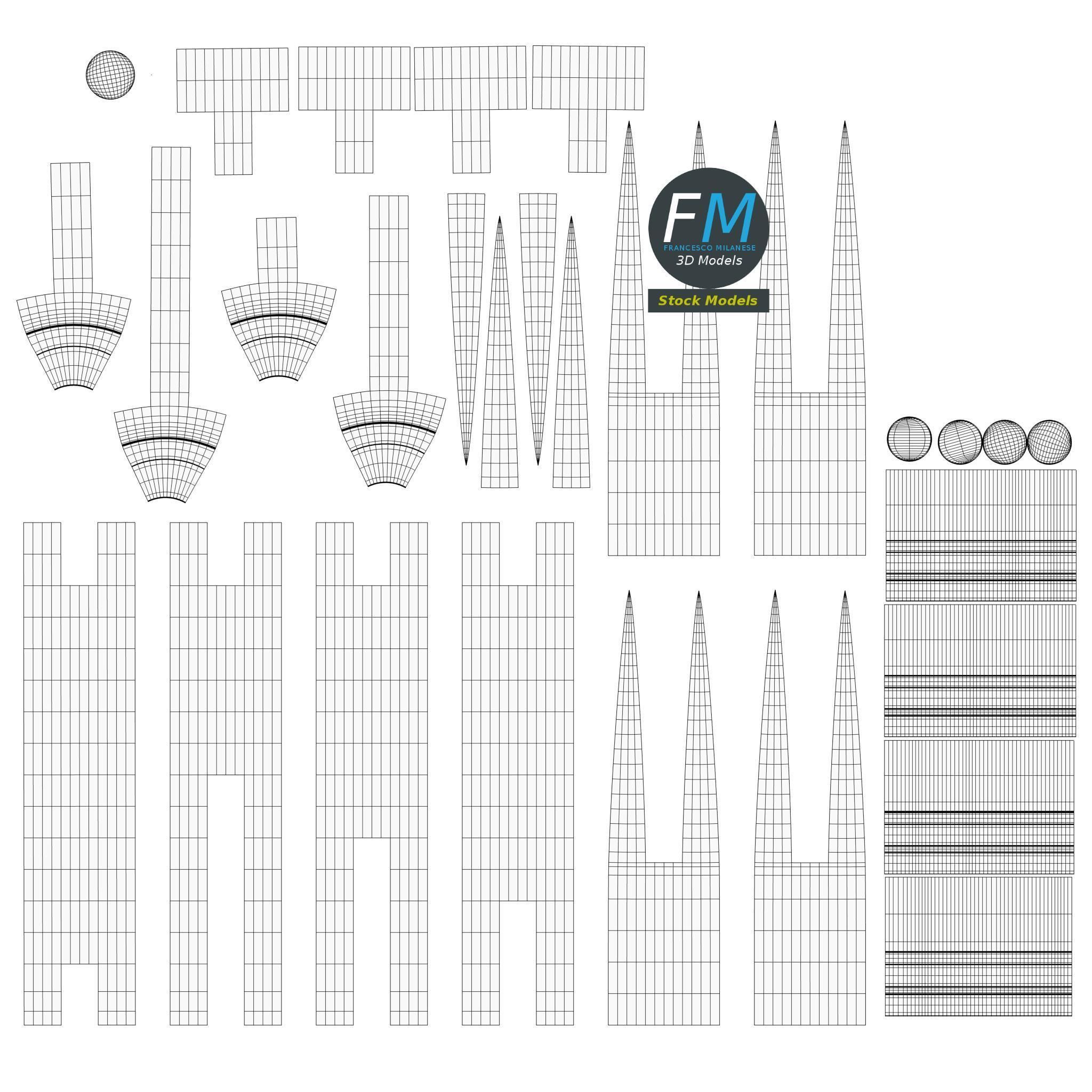 Stylized Polaris A3 Missile 3D model_12