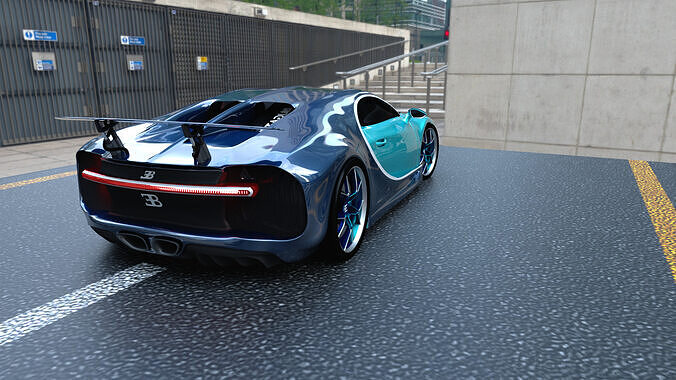 Bugatti Veyron Blend obj mtl 3D model