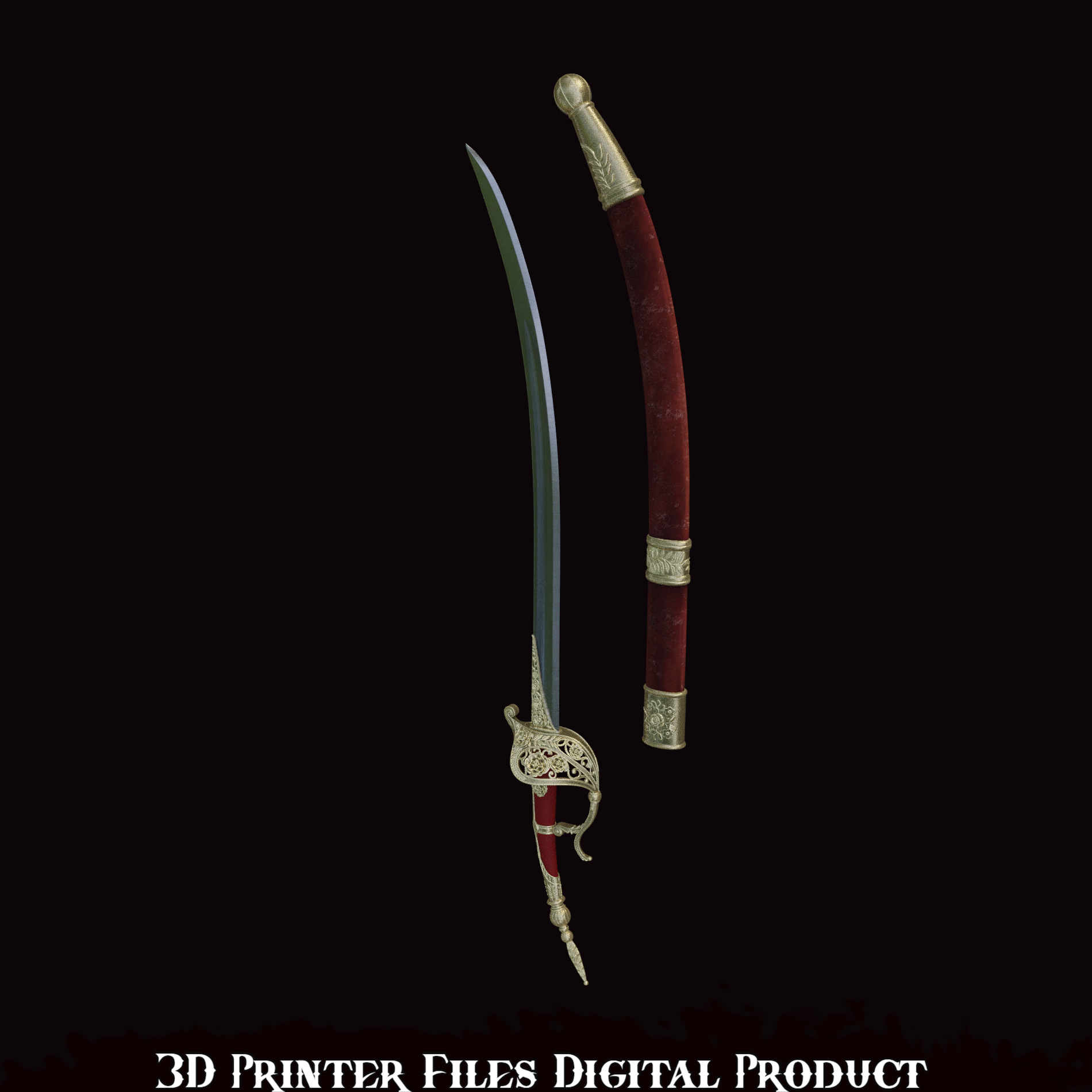 Fantasy Lea Monad Cosplay Rose Sword Lies of P Overture 3D print model_4